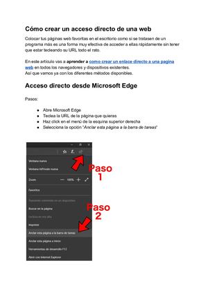 Como Crear Un Enlace Directo A Una Pagina Web