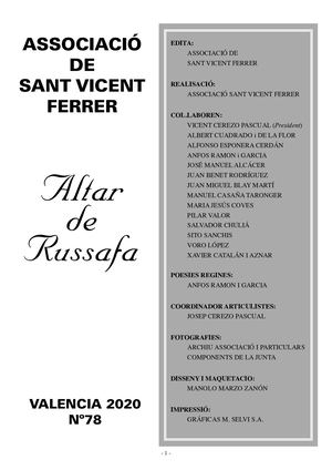 Altar De Russafa 2020