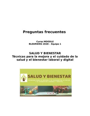 Preguntas Frecuentes Curso Moodle Blearning 2020 - equipo 1