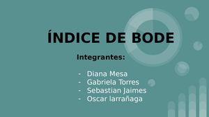 Indice De Bode