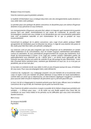 Exercices Semaine 1 Dr Hugard