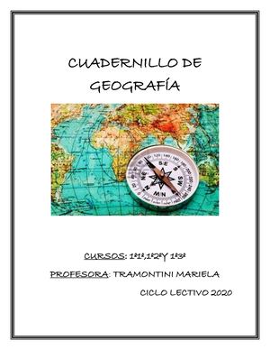 Cuadernillo De Geografía