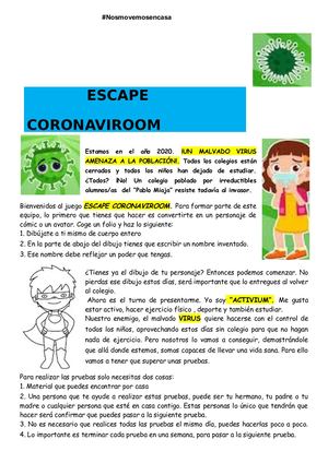 Escape Coronaviroom