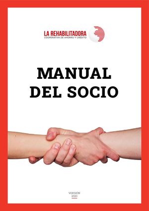 Manual Del Socio 2020 - La Rehabilitadora