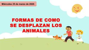 Formas De Como Se Desplazan Los Animales 2°