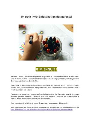 Livret d'activités Confinés - à partir de 3 ans