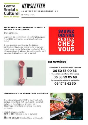 Lettre Du Confinement N1