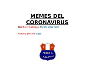 Memes Del Coronavirus