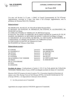 15/03/2018 - CR du CC