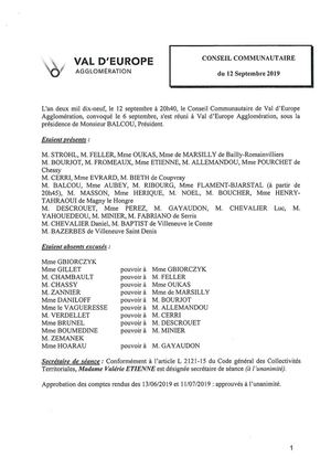 12/09/2019 - CR du CC