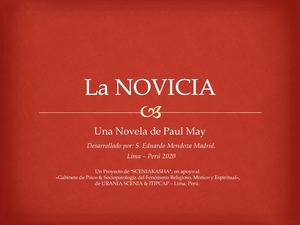 La Novicia, Una Novela de Paul May