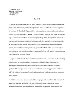Taco Bell y sus redes