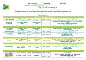 Liste Commerces Covid19 V2