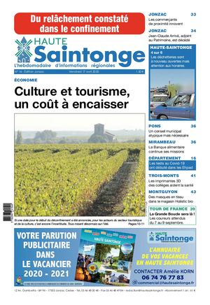 Edition Haute Saintonge du 17 avril 2020