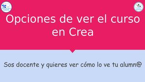 Opciones De Acceso A Crea