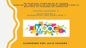 Investigación 3 Herramientas Para Crear Mooc´s