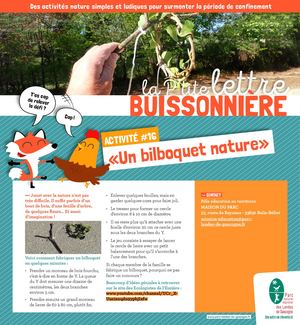 La Ptite Lettre Buissonnière 16 Un Bilboquet Nature