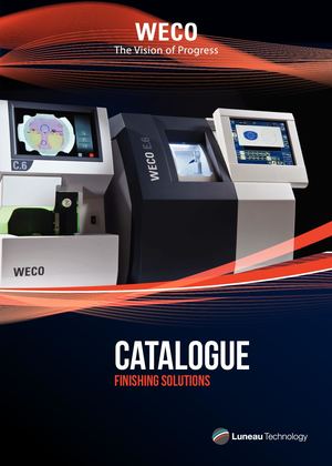 WECO OPTICAL FINISHING CATALOGUE FOR EYE CARE PROFESSIONAL