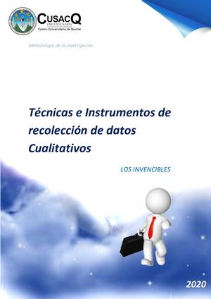 Revista Instrumentos De Recolección De Datos Los Invencibles 1 (Autoguardado)