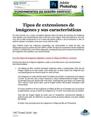 Extensiones De Imágenes Y Sus Características