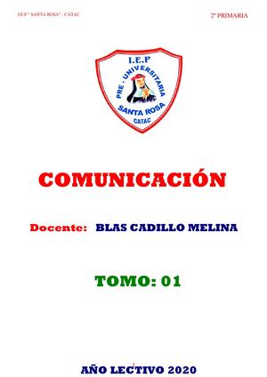 Comunicación 2°grado Primaria 2020 Copia