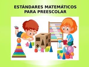 Estándares Matemáticos Para Preescolar