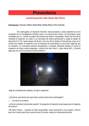 Preventorio, continuación del final