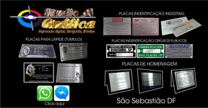 PLACAS DE INOX - ALUMINIO - LATÃO