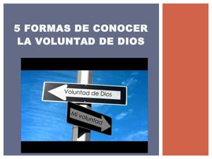 5 Formas De Conocer La Voluntad De Dios