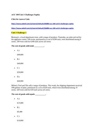 Acc 100 Unit 3 Challenges Sophia