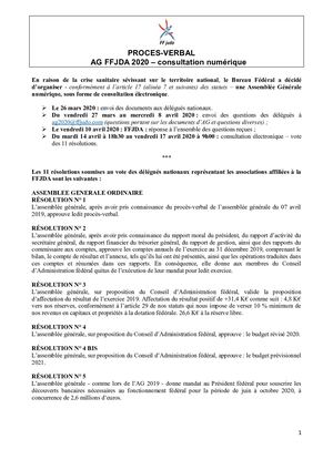 Ag Ffjda 2020 Pv Csoe Résultat Votes