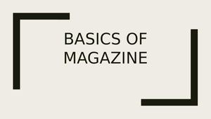 Synopsis And Logo,name Of Magazine Copy