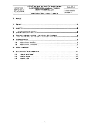 Itc Bt 05 Guia Inspecciones