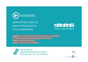 2020 Didier Fle Ressources Gratuites Confinement Webinaire