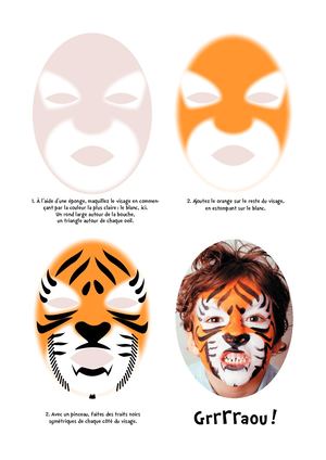Tuto maquillage tigre
