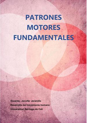 Cartilla PATRONES MOTORES FUNDAMENTALES