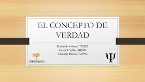 El Concepto De Verdad