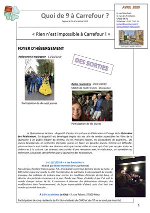 Quoi de 9 à Carrefour (avril 2020)