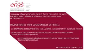 Travaux pédagogiques : La Sécurité sociale face au Covid-19