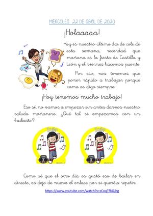 Tarea Miércoles 22 De Abril