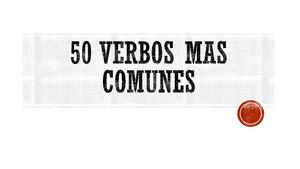 50 Verbos Mas Comunes