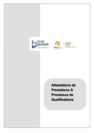 Combiner Des Attestation De Prestations