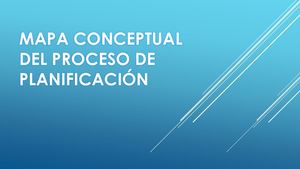 Mapa Conceptual Del Proceso De Planificación