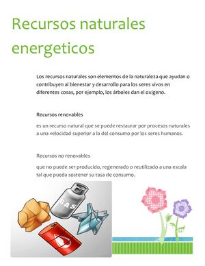 Recursos Naturales Energeticos