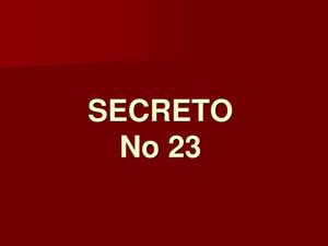 Secreto No 23