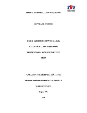 Manual De Instacion De Reactos