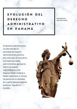 Evolución Del Derecho Administrativo En Panamá
