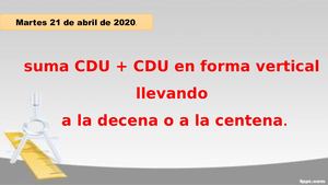 Suma De Tres Cifras Llevando A La Centena O Decena 3°