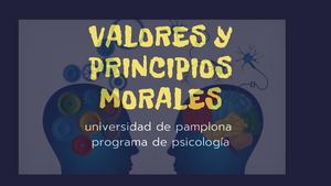 Valores Y Principios Morales