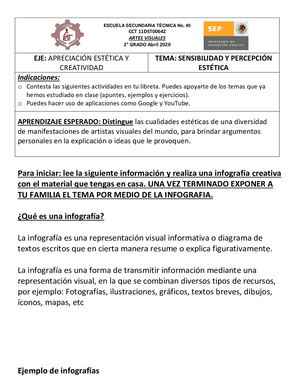Ficha 2 De Artes II Segundo Grado